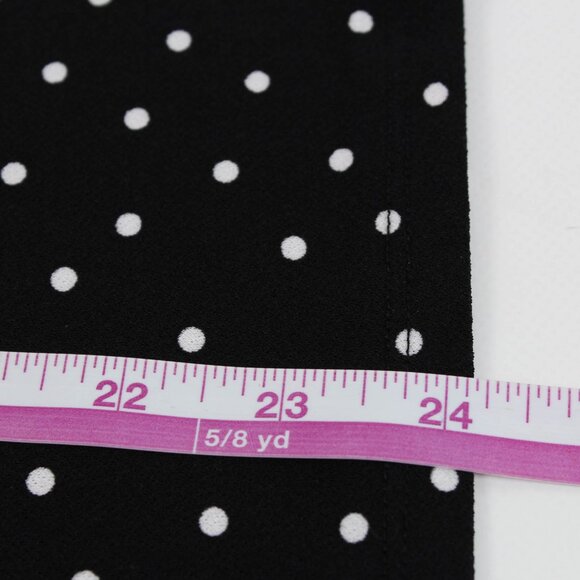 Adrianna Papell Black White Polkadot High Neck Sleeveless Blouse - XL - Picture 8 of 8